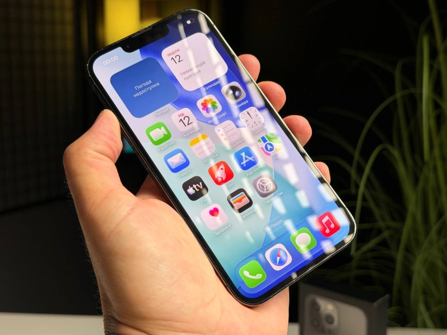 ВЖИВАНИЙ Б/У Apple iPhone 13 Pro 128GB Graphite (MLTP3, MLV93) - Состояние: хороший | Аккумулятор: 100% | Комплектация: полный | Гарантия: 3 мес.