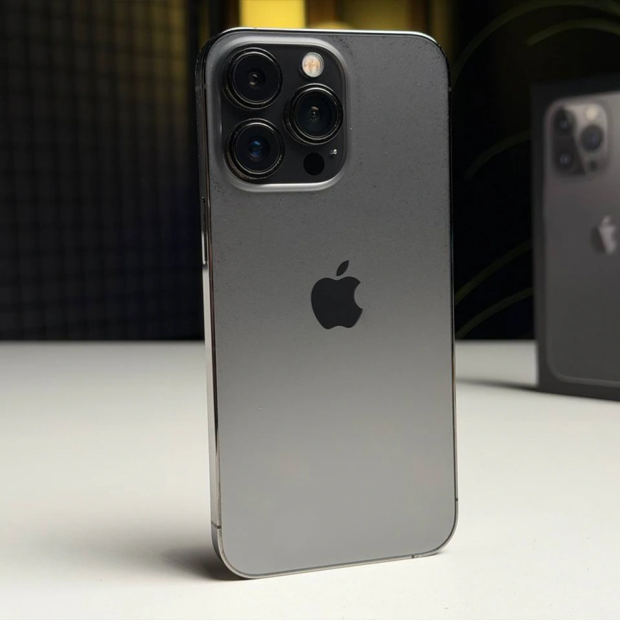 ВЖИВАНИЙ Б/У Apple iPhone 13 Pro 128GB Graphite (MLTP3, MLV93) - Состояние: хороший | Аккумулятор: 100% | Комплектация: полный | Гарантия: 3 мес.
