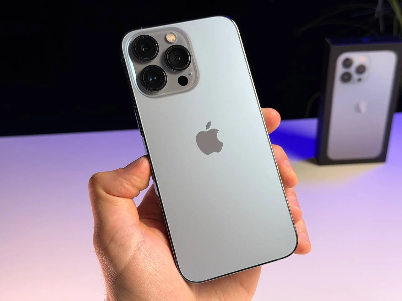 ВЖИВАНИЙ Б/У Apple iPhone 13 Pro 128GB Sierra Blue (MLTT3, MLVD3) - Стан: гарний | Акумулятор: 100% | Комплектація: повний | Гарантія: 3 міс.