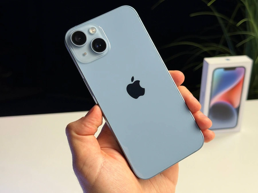 ВЖИВАНИЙ Б/У Apple iPhone 14 256GB Blue eSim (MPWM3) - Состояние: хороший | Аккумулятор: 100% | Комплектация: полный | Гарантия: 3 мес.