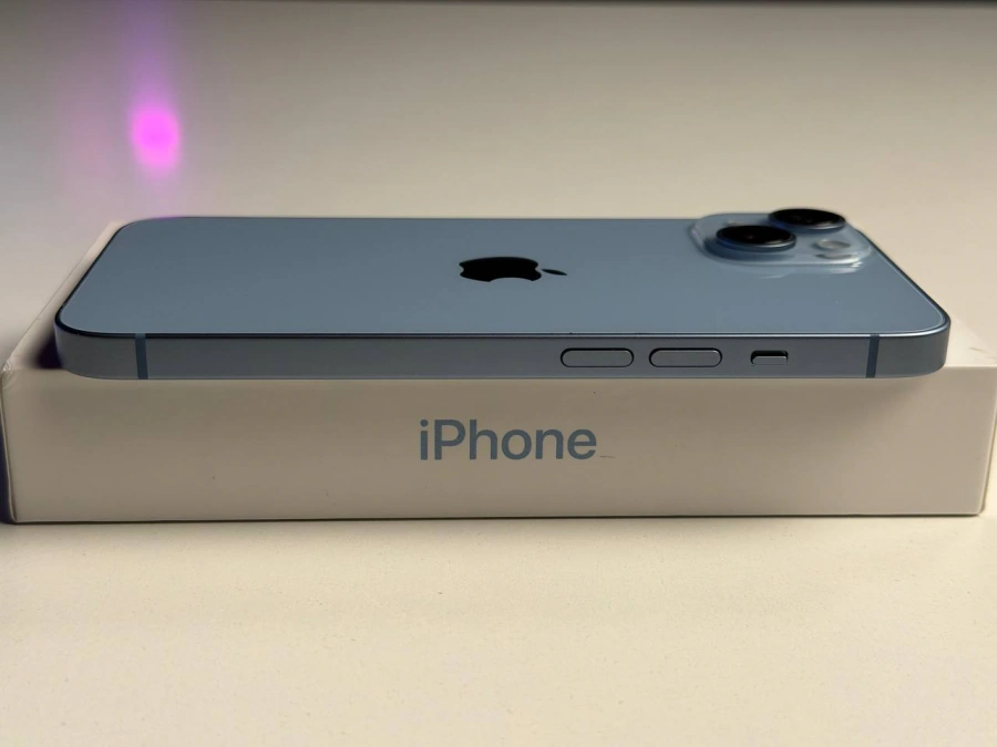 ВЖИВАНИЙ Б/У Apple iPhone 14 256GB Blue eSim (MPWM3) - Состояние: хороший | Аккумулятор: 100% | Комплектация: полный | Гарантия: 3 мес.
