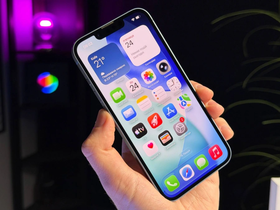 ВЖИВАНИЙ Б/У Apple iPhone 14 256GB Blue eSim (MPWM3) - Состояние: хороший | Аккумулятор: 100% | Комплектация: полный | Гарантия: 3 мес.