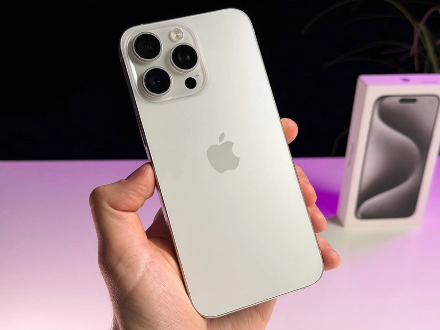 ВЖИВАНИЙ Б/У Apple iPhone 15 Pro Max 512GB White Titanium (MU7D3) - Состояние: хороший | Аккумулятор: 100% | Комплектация: полный | Гарантия: 3 мес.