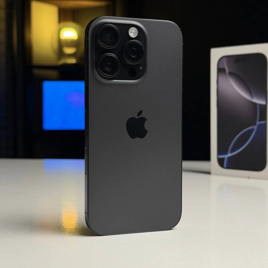 ВЖИВАНИЙ Б/У Apple iPhone 16 Pro 128GB Black Titanium (MYND3) - Состояние: хороший | Аккумулятор: 89% | Комплектация: полный | Гарантия: 3 мес.