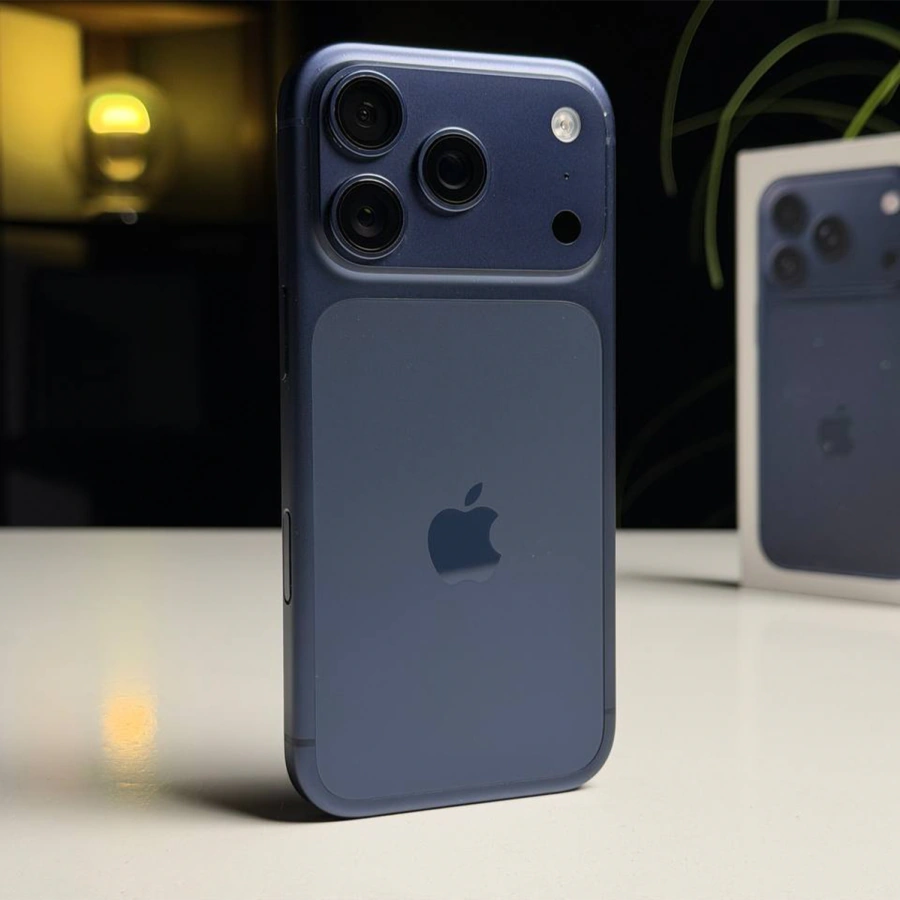 ВЖИВАНИЙ Б/У Apple iPhone 17 Pro 512GB Deep Blue (MG8N4) - Состояние: хороший | Аккумулятор: 100% | Комплектация: iPhone, кабель | Гарантия: 3 мес.