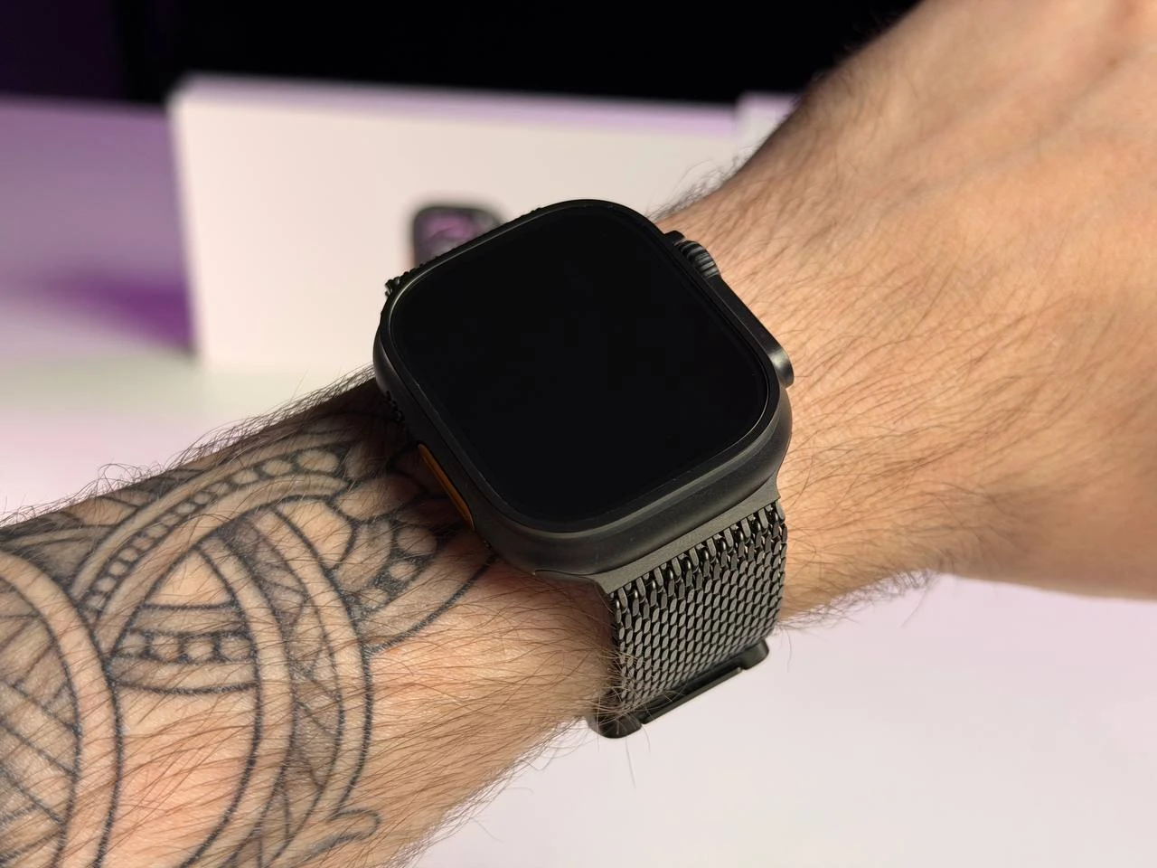 ВІТРИННИЙ Apple Watch Ultra 3 GPS + Cellular 49mm Black Titanium Case with Black Titanium Milanese Loop - Medium (MF1Q4) - Стан: ідеальний | Акумулятор: 100% | Комплектація: повний | Гарантія: 6 міс.