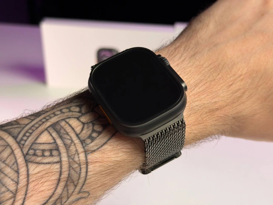 ВІТРИННИЙ Apple Watch Ultra 3 GPS + Cellular 49mm Black Titanium Case with Black Titanium Milanese Loop - Medium (MF1Q4) - Стан: ідеальний | Акумулятор: 100% | Комплектація: повний | Гарантія: 6 міс.