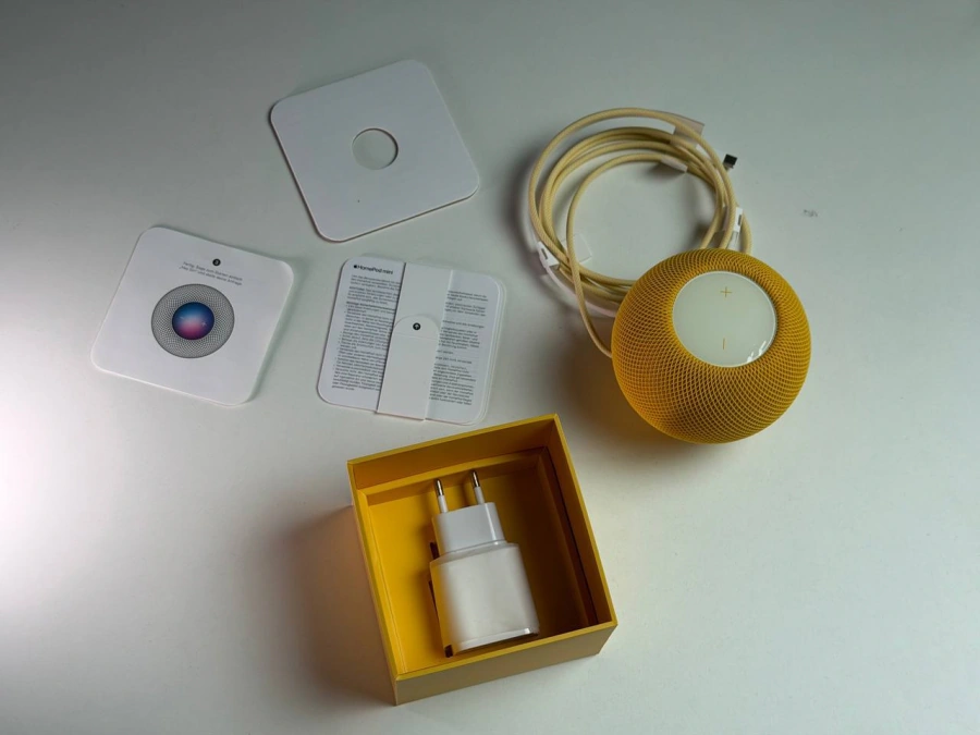 ВИТРИННАЯ Колонка Apple HomePod mini Yellow (MJ2E3) US вилка - Состояние: идеальный | Комплектация: полный | Гарантия: 3 мес.