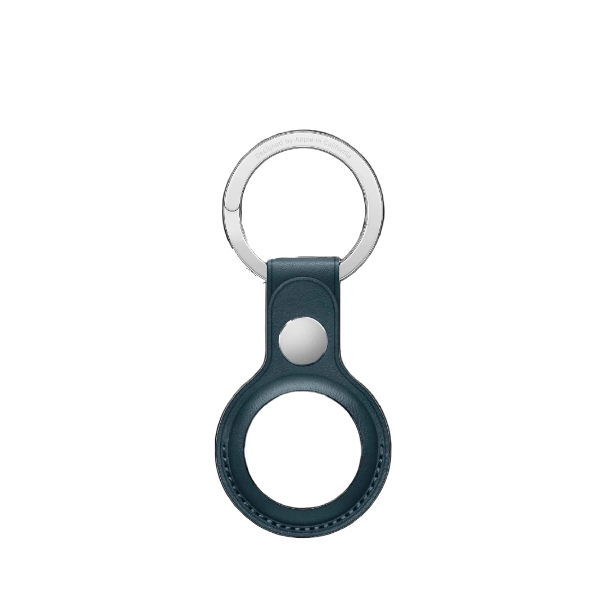 Чохол-брелок Apple AirTag Leather Key Ring Baltic Blue (MHJ23)