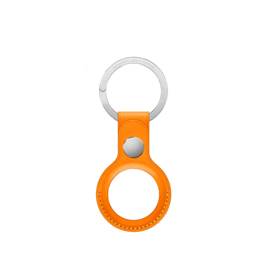 Чохол-брелок Apple AirTag Leather Key Ring California Poppy (MM083)