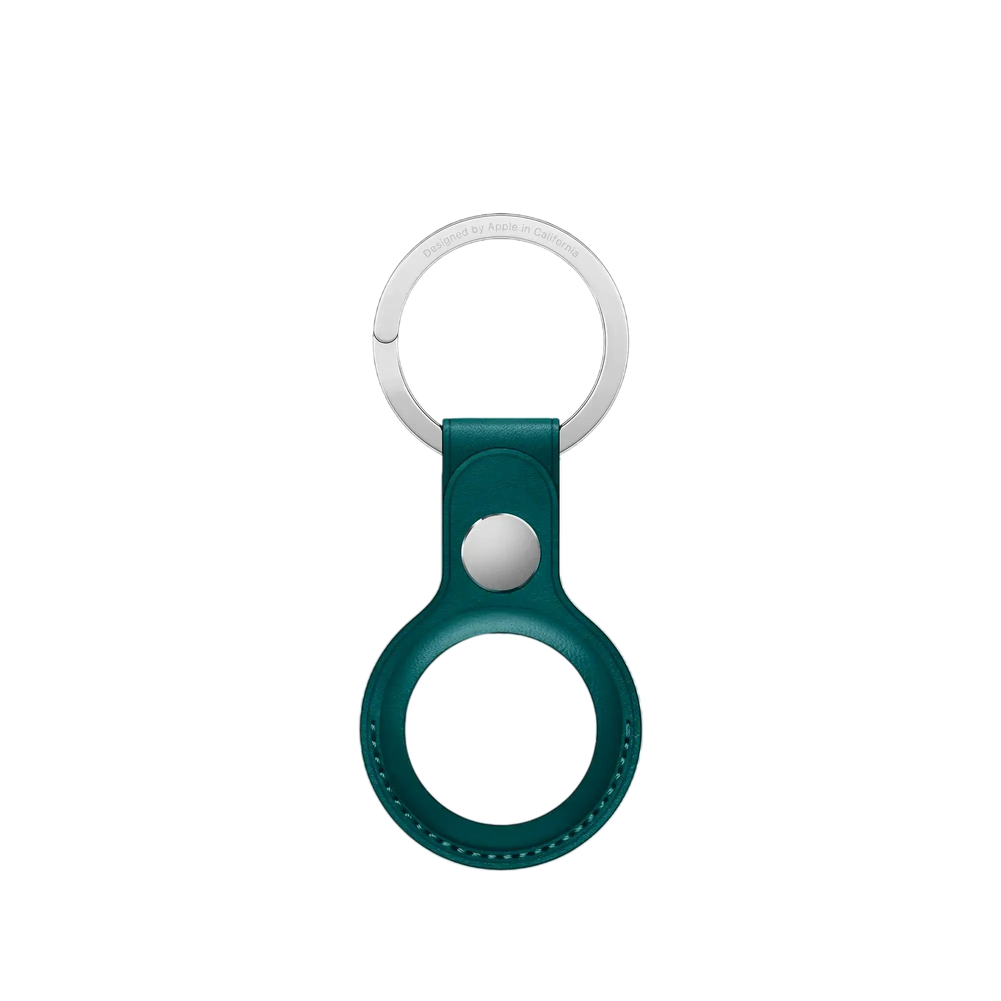 Чохол-брелок Apple AirTag Leather Key Ring Forest Green (MM073)