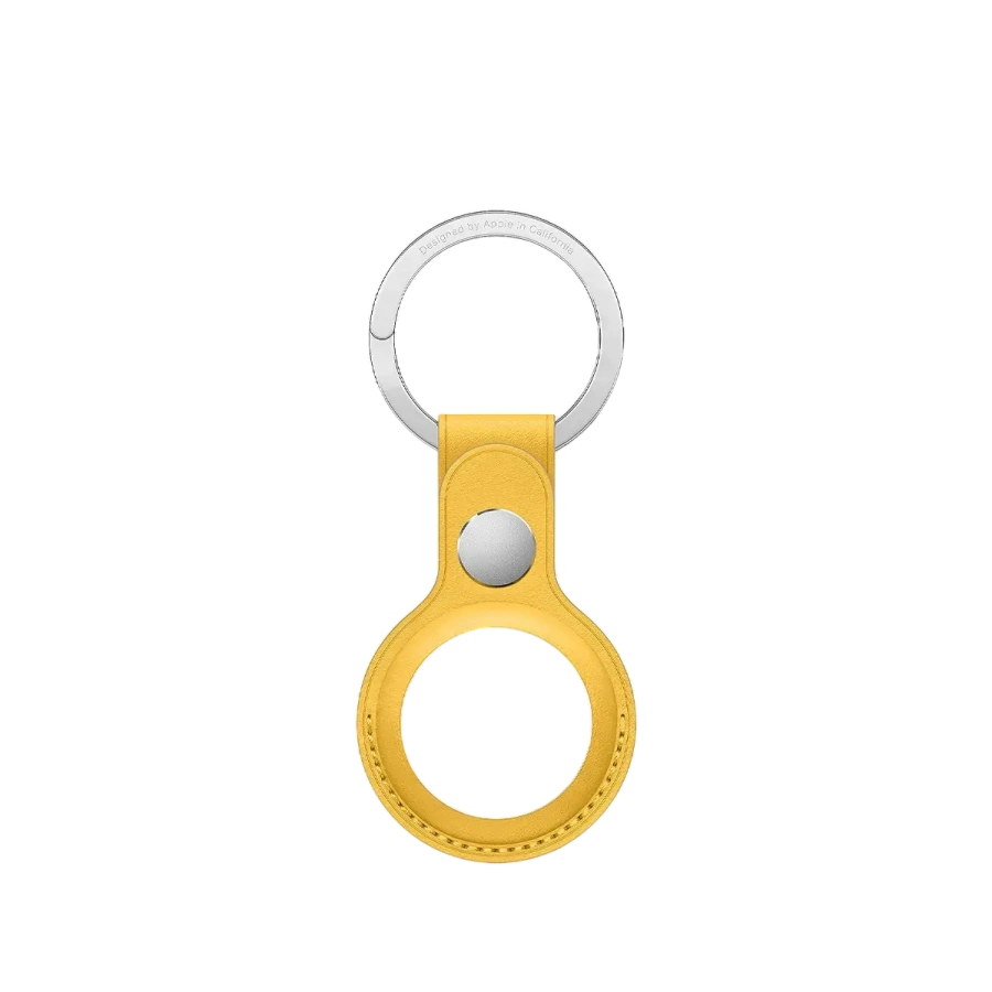 Чехол-брелок Apple AirTag Leather Key Ring Meyer Lemon (MM063)