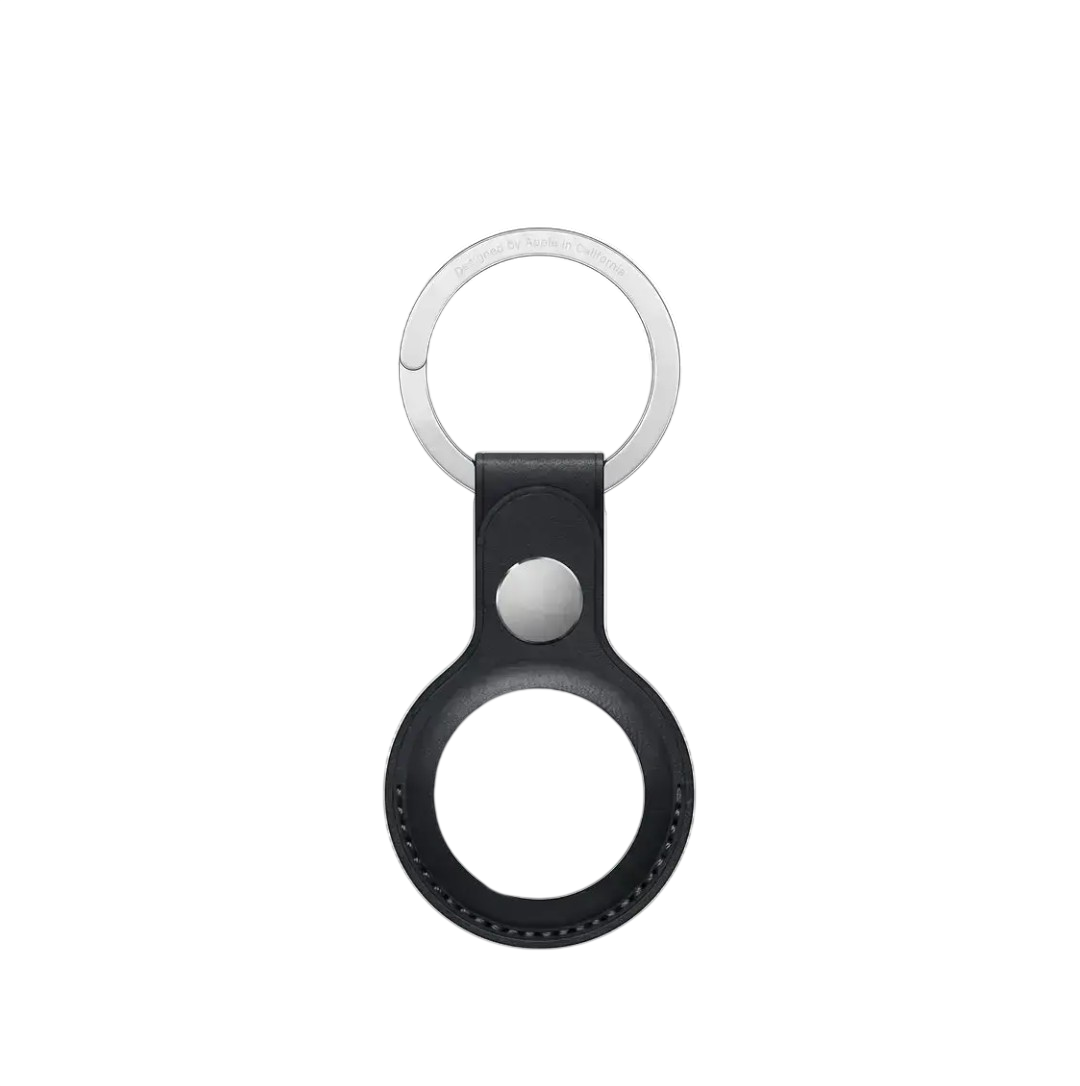 Чехол-брелок Apple AirTag Leather Key Ring Midnight (MMF93)