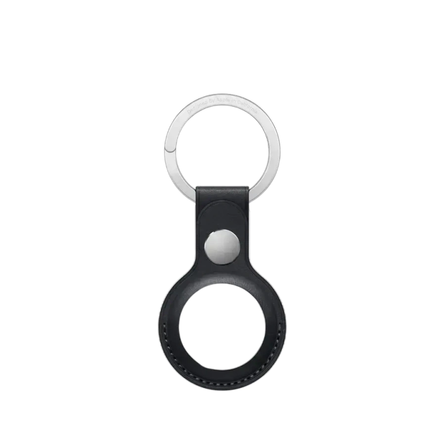 Чехол-брелок Apple AirTag Leather Key Ring Midnight (MMF93)