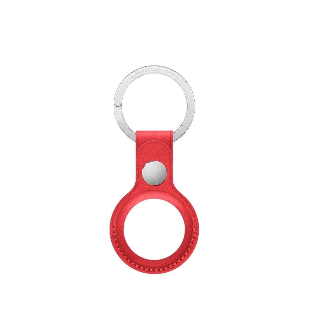 Чохол-брелок Apple AirTag Leather Key Ring (PRODUCT) RED (MK103)