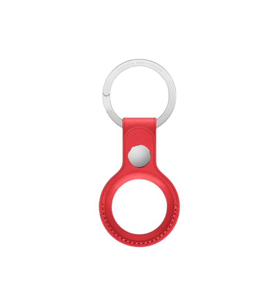 Чохол-брелок Apple AirTag Leather Key Ring (PRODUCT) RED (MK103)