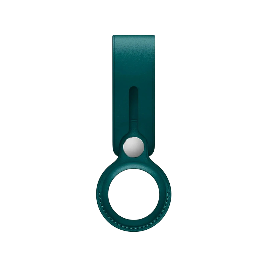 Чохол Apple AirTag Leather Loop Forest Green (MM013)
