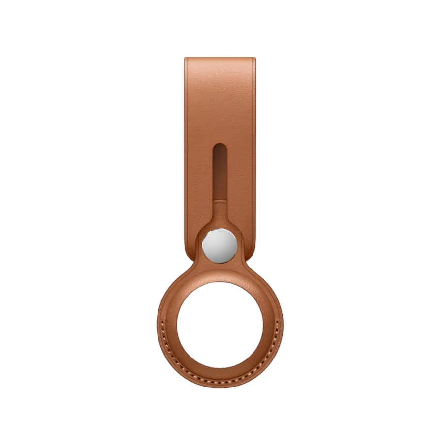 Чохол Apple AirTag Leather Loop Saddle Brown (MX4A2)