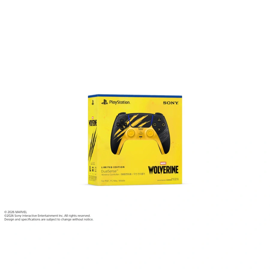 Беспроводной геймпад Sony DualSense - Marvel's Wolverine Battle Yellow Limited Edition
