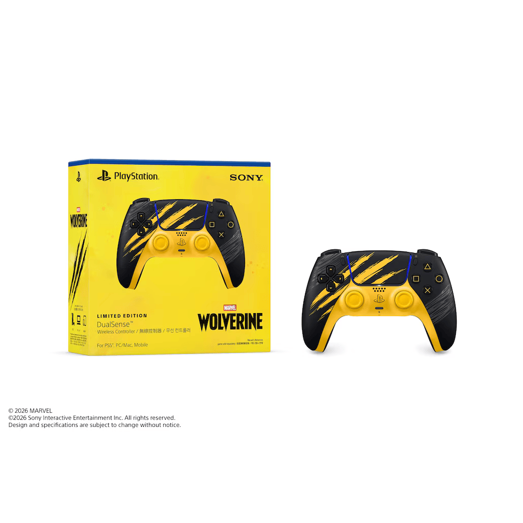 Беспроводной геймпад Sony DualSense - Marvel's Wolverine Battle Yellow Limited Edition