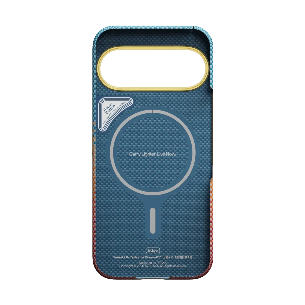 Чохол Pitaka Edge Case with Aaron Button for Google Pixel 11 - California Dream-01