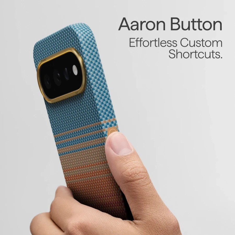 Чохол Pitaka Edge Case with Aaron Button for Google Pixel 11 - California Dream-01