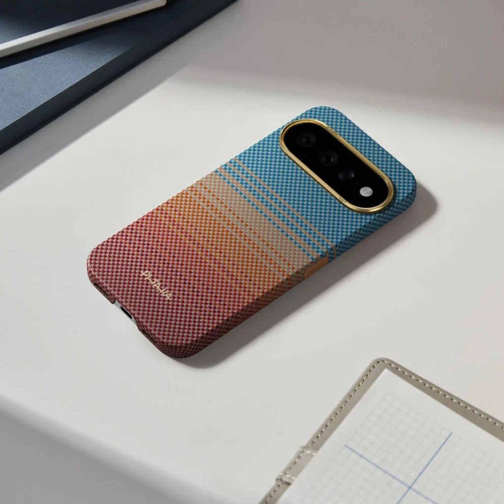 Чохол Pitaka Edge Case with Aaron Button for Google Pixel 11 - California Dream-01