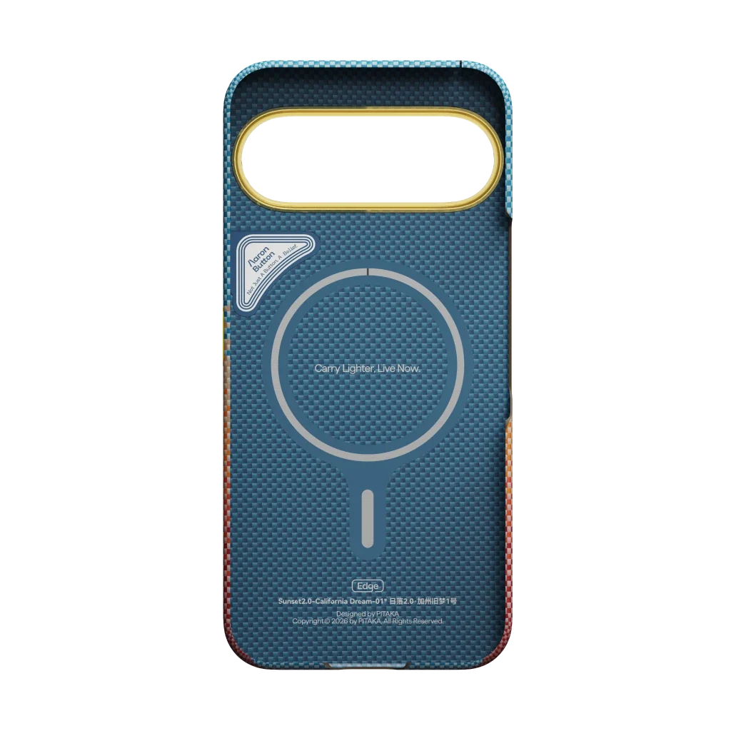 Чохол Pitaka Edge Case with Aaron Button for Google Pixel 11 Pro - California Dream-01