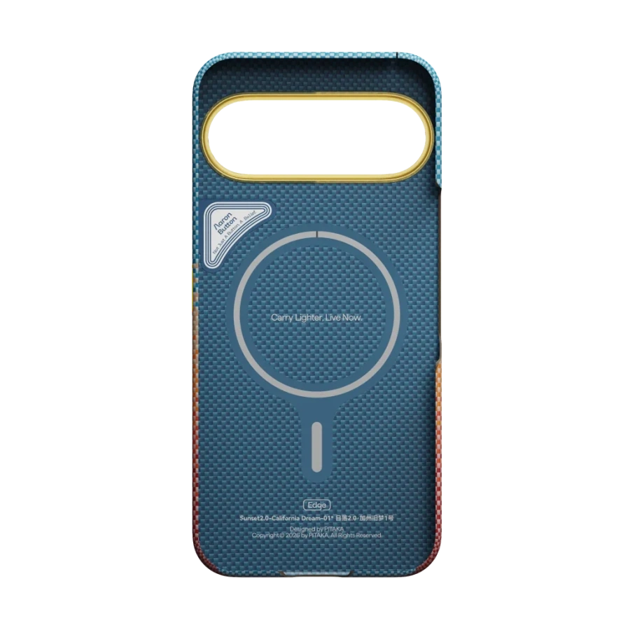 Чохол Pitaka Edge Case with Aaron Button for Google Pixel 11 Pro - California Dream-01