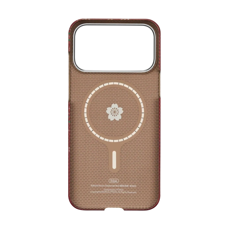 Чехол Pitaka Edge Case with PitaTap for iPhone 17 Pro - Daybreak Red (SH1701PD)
