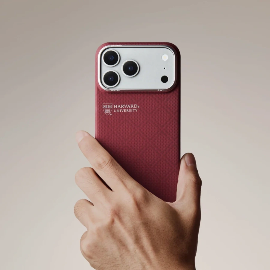 Чехол Pitaka Edge Case with PitaTap for iPhone 17 Pro - Harvard Crimson (PH1701P)