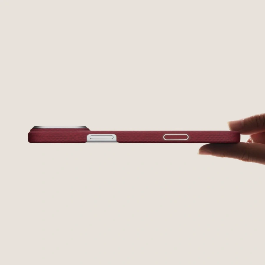 Чехол Pitaka Edge Case with PitaTap for iPhone 17 Pro - Harvard Crimson (PH1701P)
