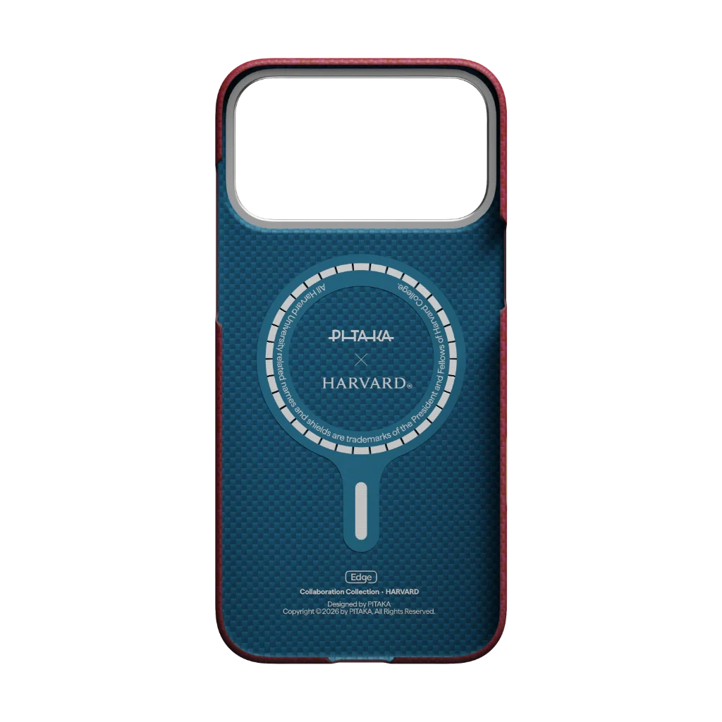 Чехол Pitaka Edge Case with PitaTap for iPhone 17 Pro - Harvard Crimson (PH1701P)