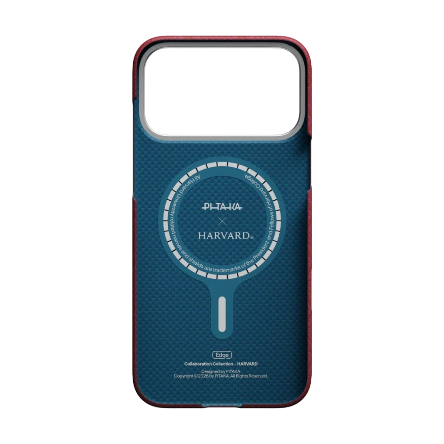 Чехол Pitaka Edge Case with PitaTap for iPhone 17 Pro - Harvard Crimson (PH1701P)