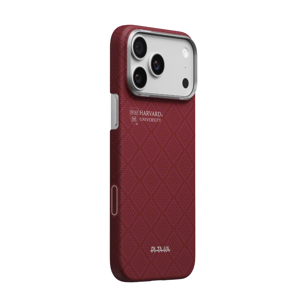 Чехол Pitaka Edge Case with PitaTap for iPhone 17 Pro - Harvard Crimson (PH1701P)