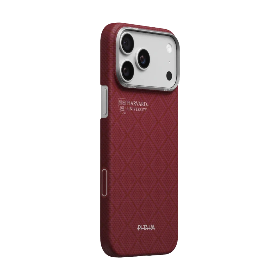 Чехол Pitaka Edge Case with PitaTap for iPhone 17 Pro - Harvard Crimson (PH1701P)