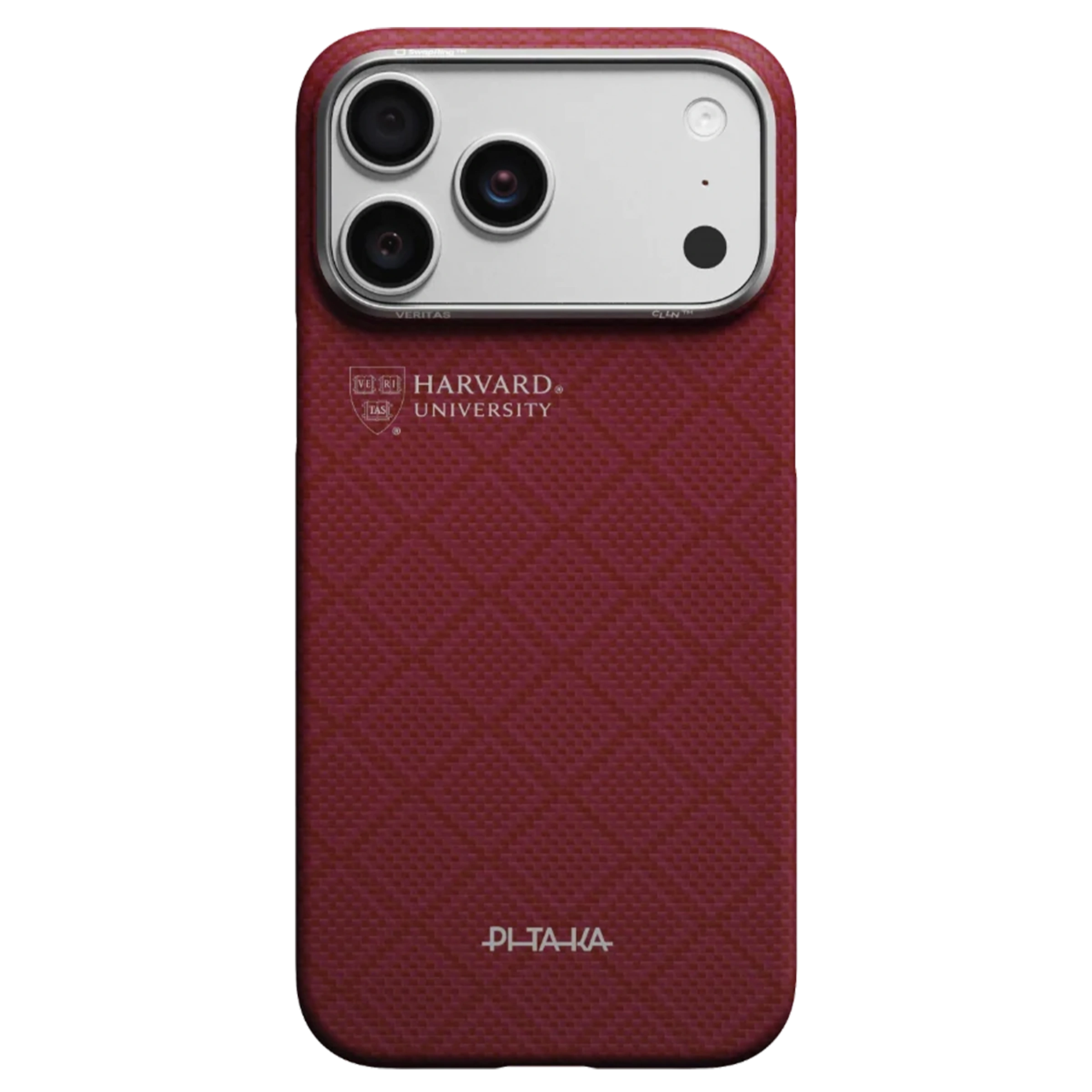 Чехол Pitaka Edge Case with PitaTap for iPhone 17 Pro Max - Harvard Crimson (PH1701PM) Чехол Pitaka Edge Case with PitaTap for iPhone 17 Pro Max - Harvard Crimson (PH1701PM)