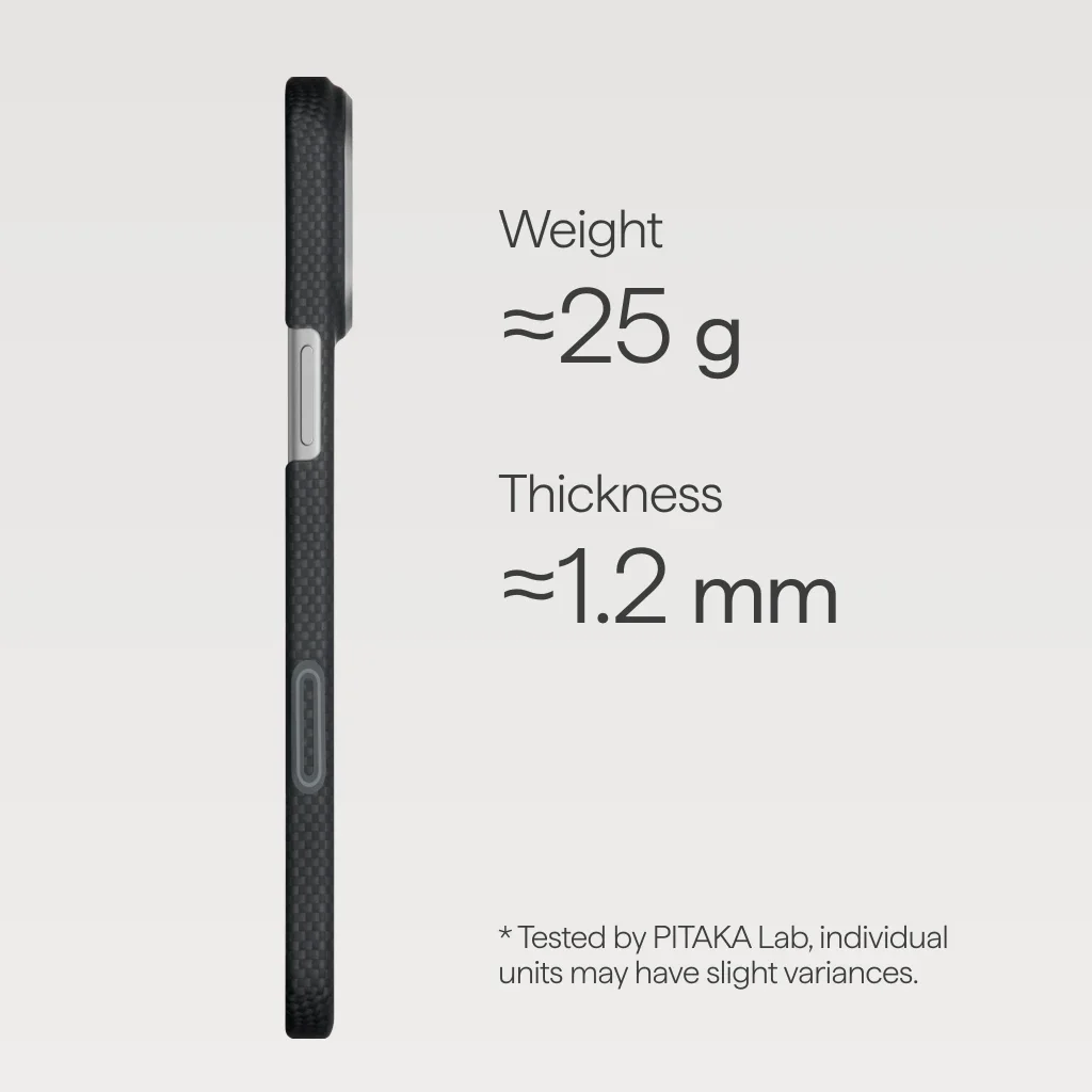 Чехол Pitaka Edge Case with PitaTap for iPhone 17 Pro - Midnight Black (SH1701PM)