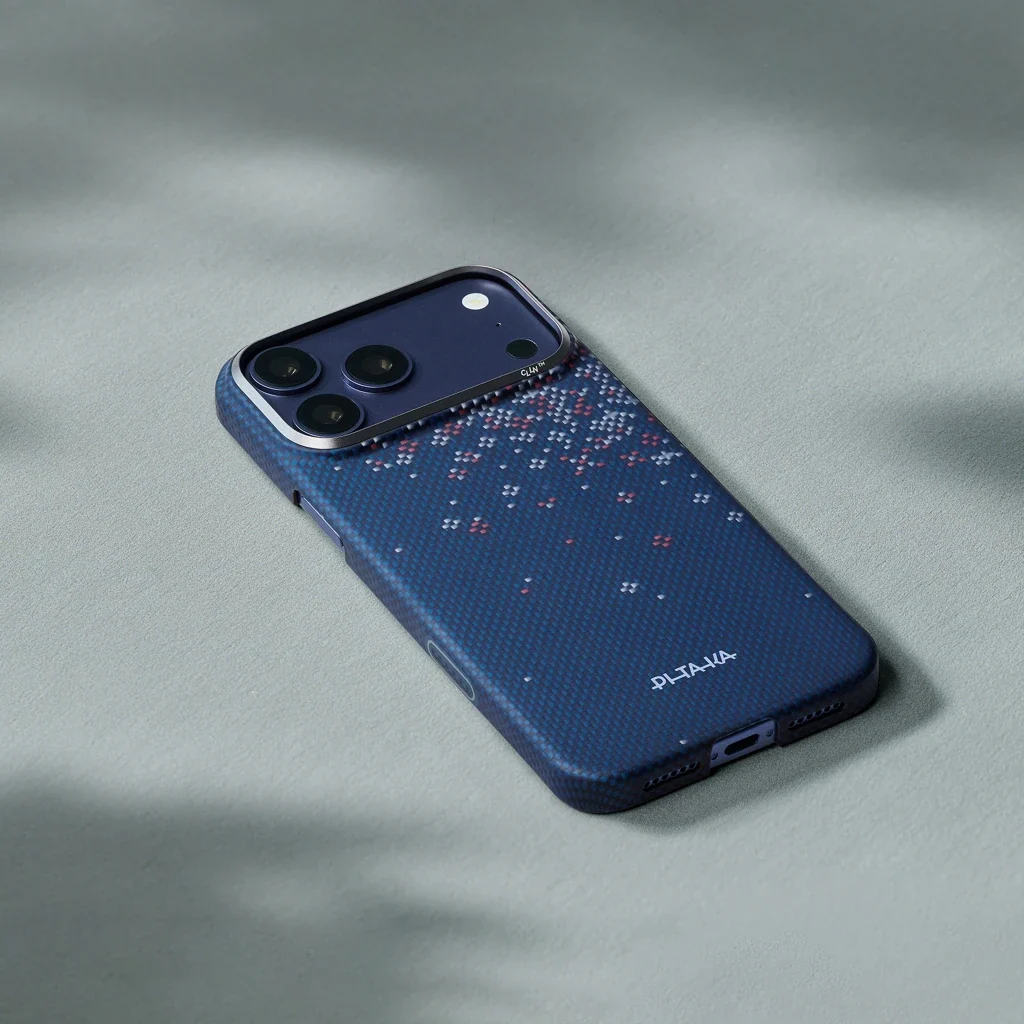 Чехол Pitaka Edge Case with PitaTap for iPhone 17 Pro - Nightfall Blue (SH1701PN)