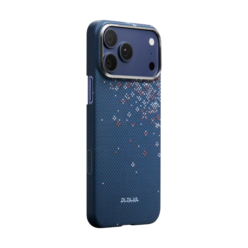 Чехол Pitaka Edge Case with PitaTap for iPhone 17 Pro - Nightfall Blue (SH1701PN)