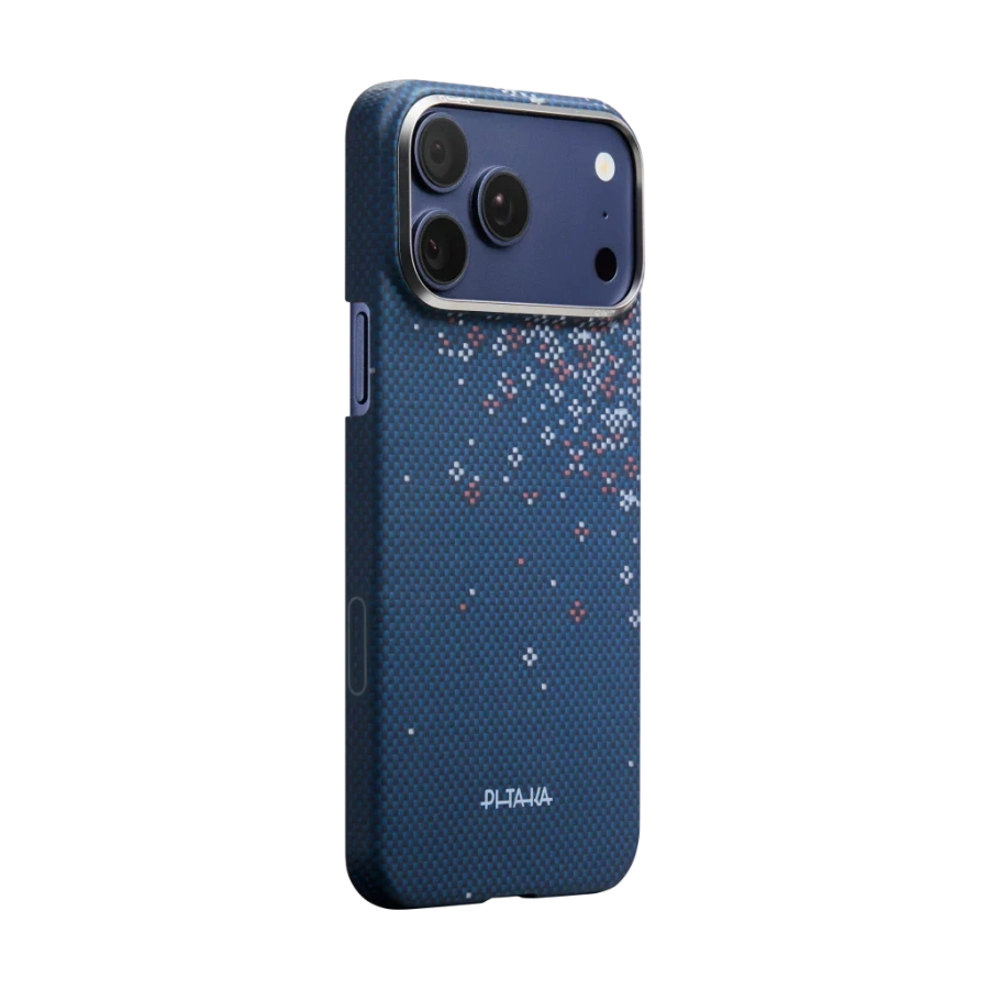 Чехол Pitaka Edge Case with PitaTap for iPhone 17 Pro Max - Nightfall Blue (SH1701PMN)