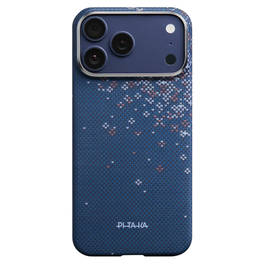 Чехол Pitaka Edge Case with PitaTap for iPhone 17 Pro Max - Nightfall Blue (SH1701PMN)