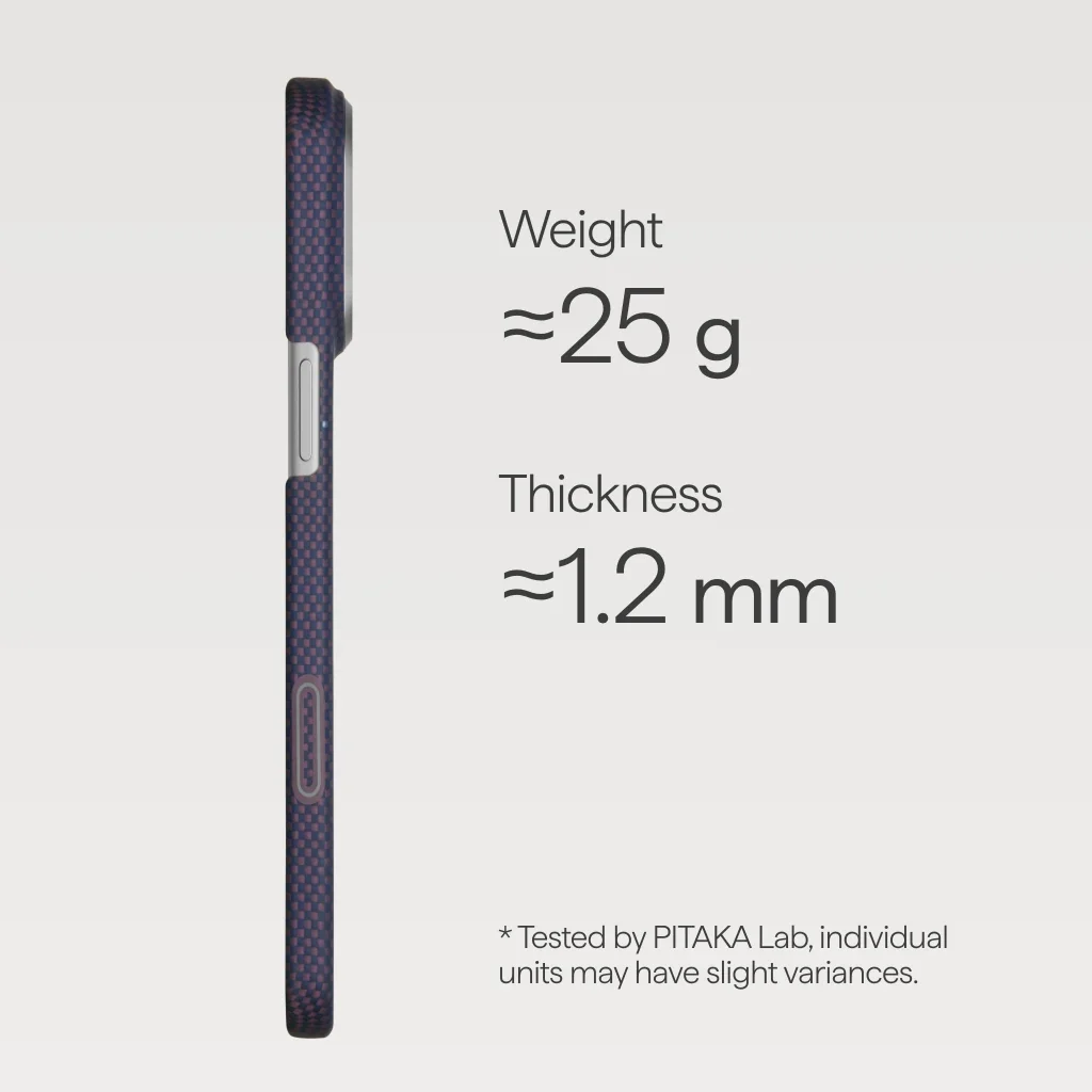 Чехол Pitaka Edge Case with PitaTap for iPhone 17 Pro Max - Twilight Violet (SH1701PMT)