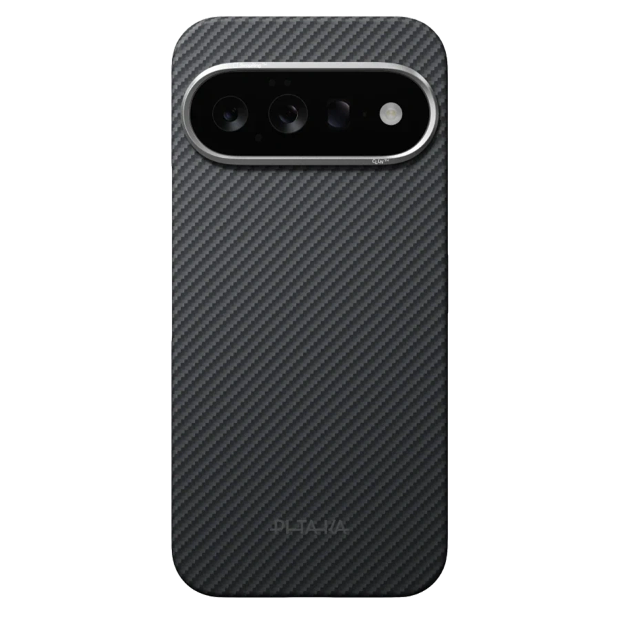 Чохол Pitaka Ultra-Slim Case with Aaron Button for Google Pixel 11 - 600D Black/Grey [Twill]