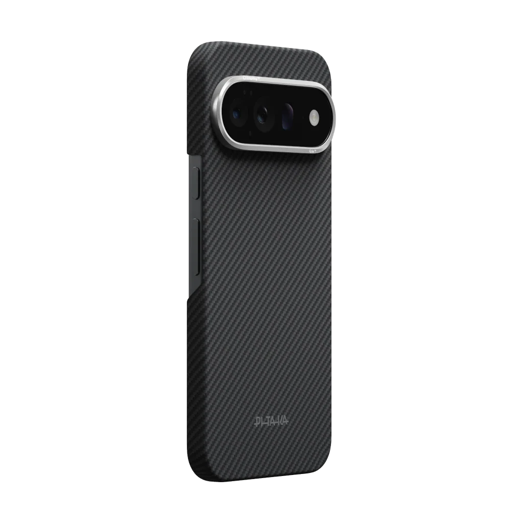 Чохол Pitaka Ultra-Slim Case with Aaron Button for Google Pixel 11 Pro - 600D Black/Grey [Twill]