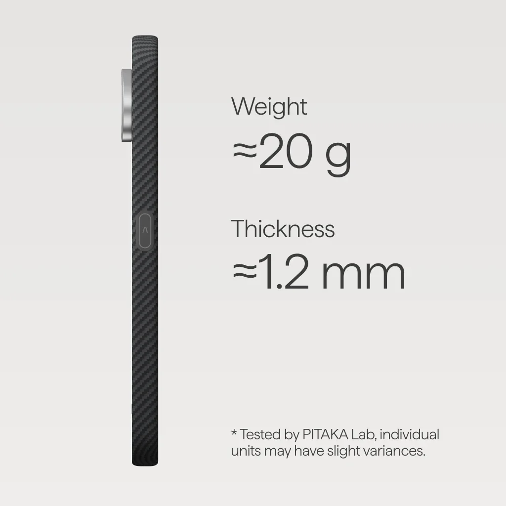 Чохол Pitaka Ultra-Slim Case with Aaron Button for Google Pixel 11 Pro - 600D Black/Grey [Twill]