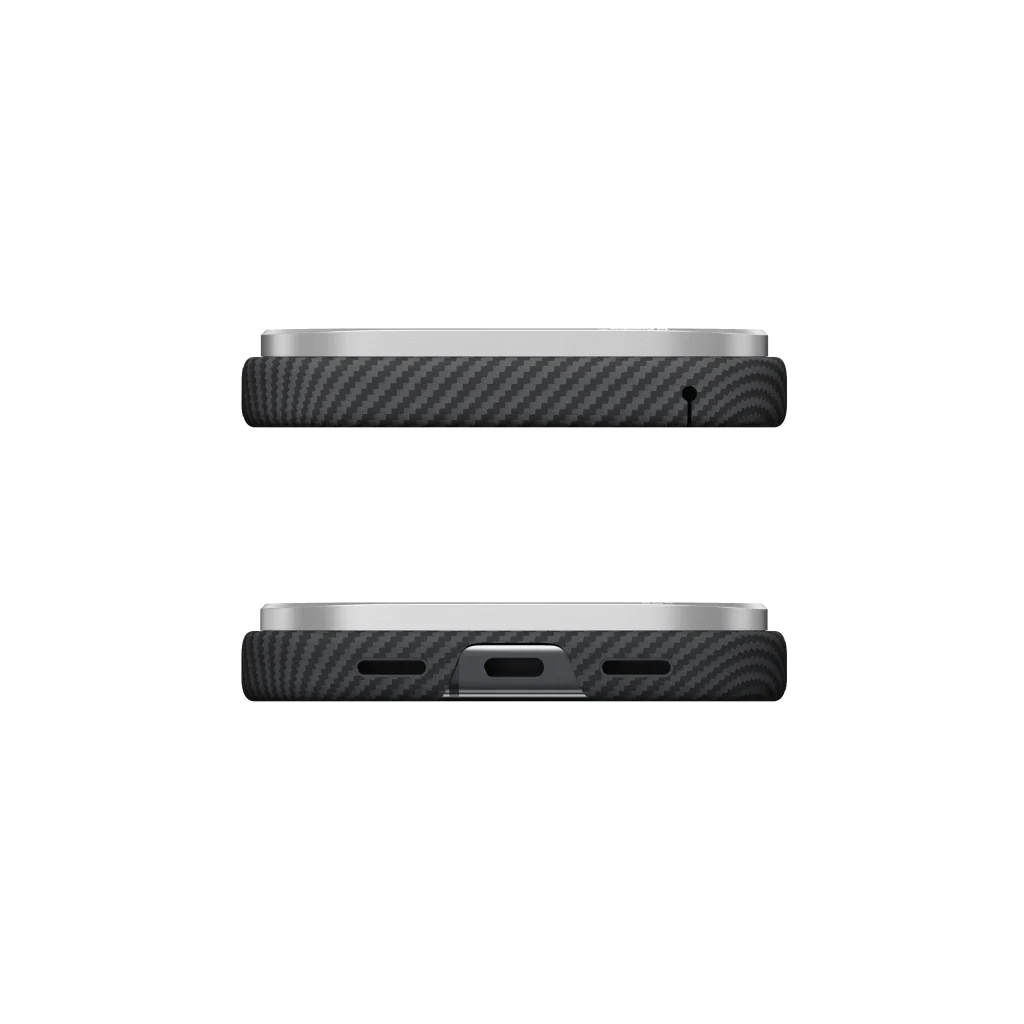 Чохол Pitaka Ultra-Slim Case with Aaron Button for Google Pixel 11 Pro - 600D Black/Grey [Twill]