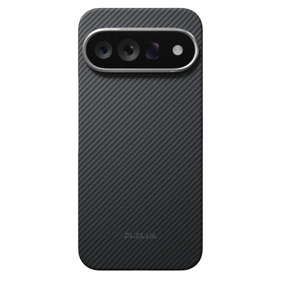 Чохол Pitaka Ultra-Slim Case with Aaron Button for Google Pixel 11 Pro - 600D Black/Grey [Twill]