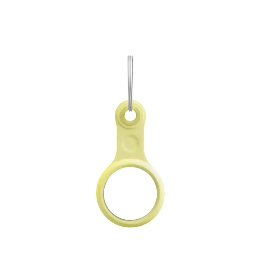 Эко-брелок с кольцом Woodcessories Bio Case Citrus Yellow для AirTag (13847-2)