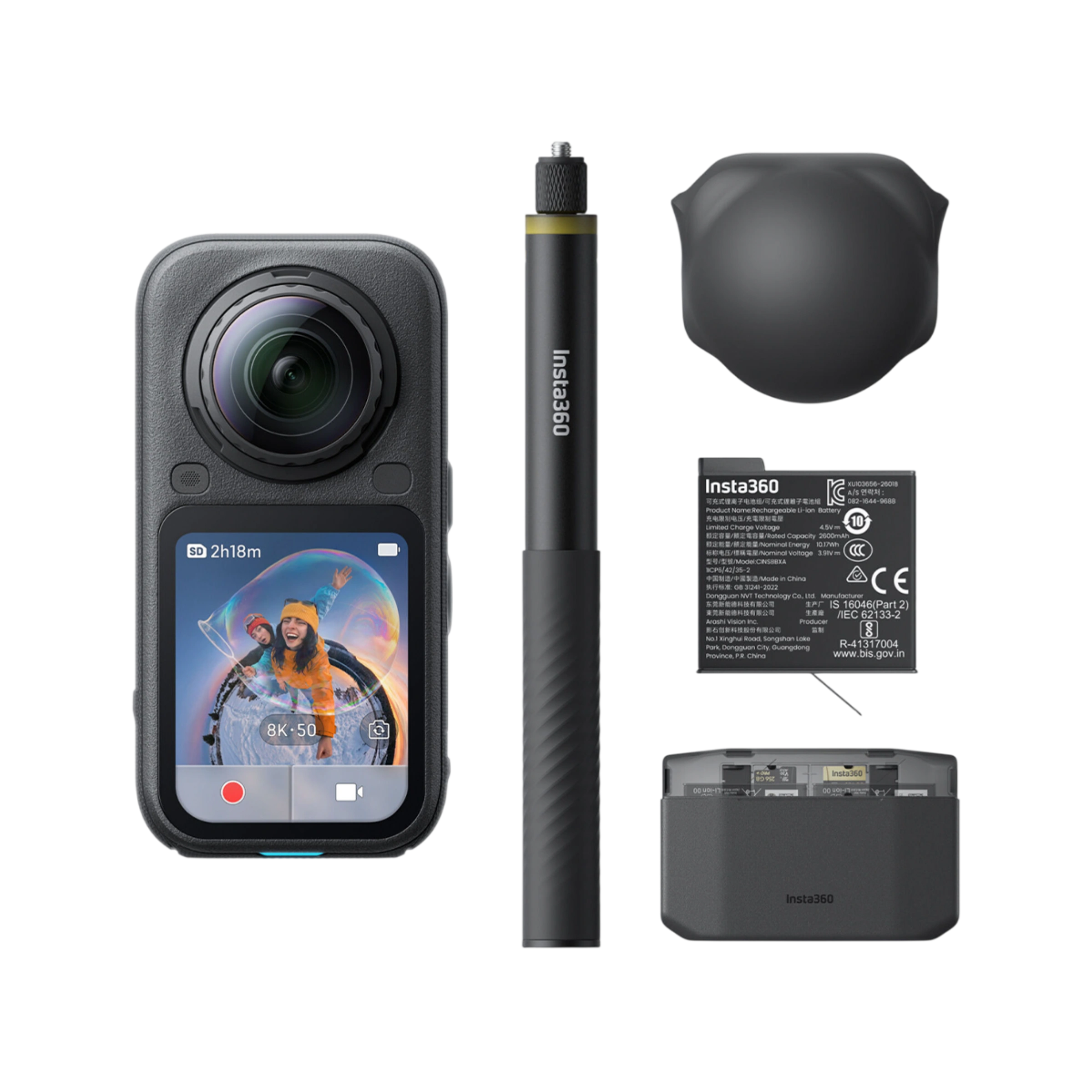 Экшн-камера Insta360 X6 Essentials Bundle - Midnight Black (CINSABXA-X603) Экшн-камера Insta360 X6 Essentials Bundle - Midnight Black (CINSABXA-X603)